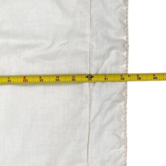 Pillow Shams 1 Pair King Size Cream Subtle Striped Pattern Corded Edge - Picture 6 of 8